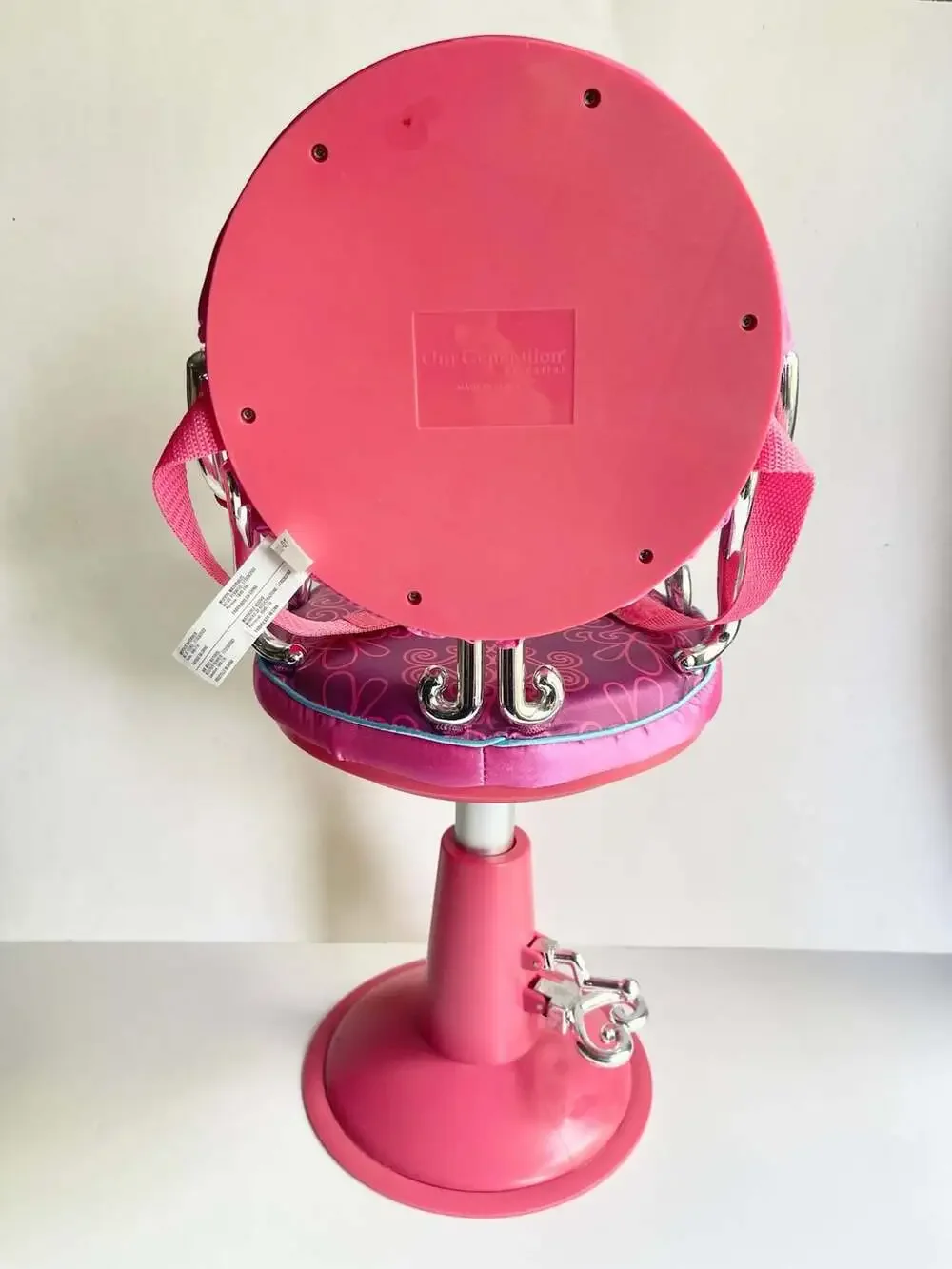 Our Generation Sitting Pretty Doll Salon Chair Pink Paisley